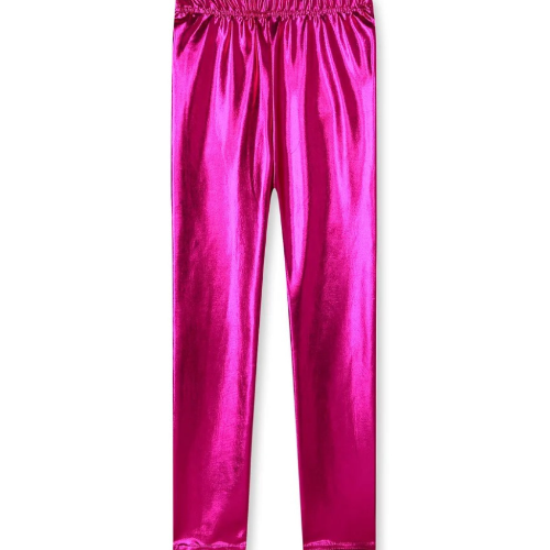 Legging metalizado rosa