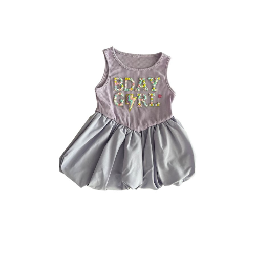 Vestido lila bday girl