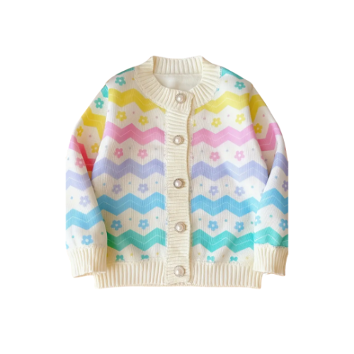 Sueter flores y perlas