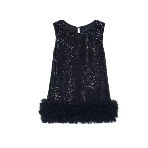 Vestido black shimmer