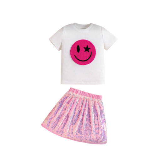 Conjunto smile brillos