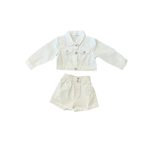 Conjunto denim blanco