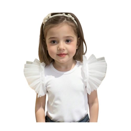 Blusa blanca tul