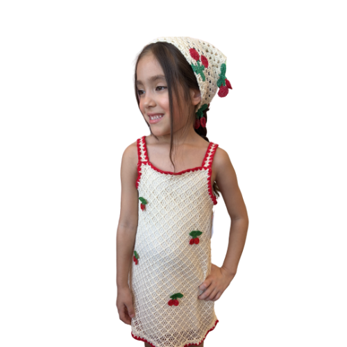Vestido tejido cerezas