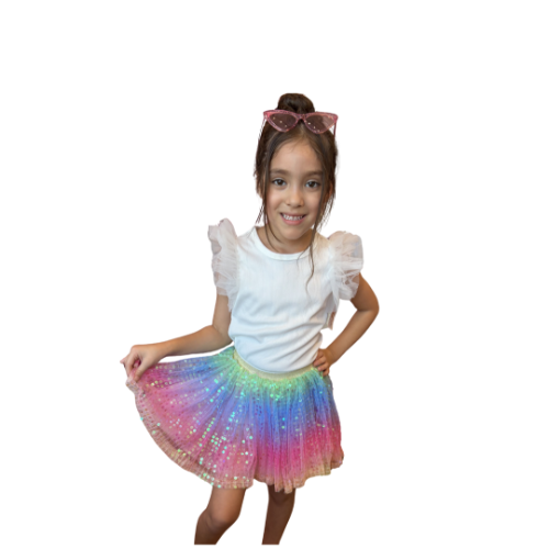 Falda rainbow