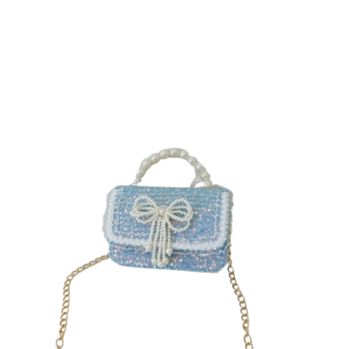 Bolsa brillos azul